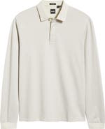 BOSS Pado Long Sleeve Cotton Polo