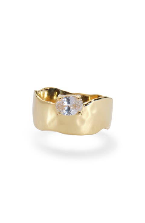 Cubic Zirconia Drift Ring