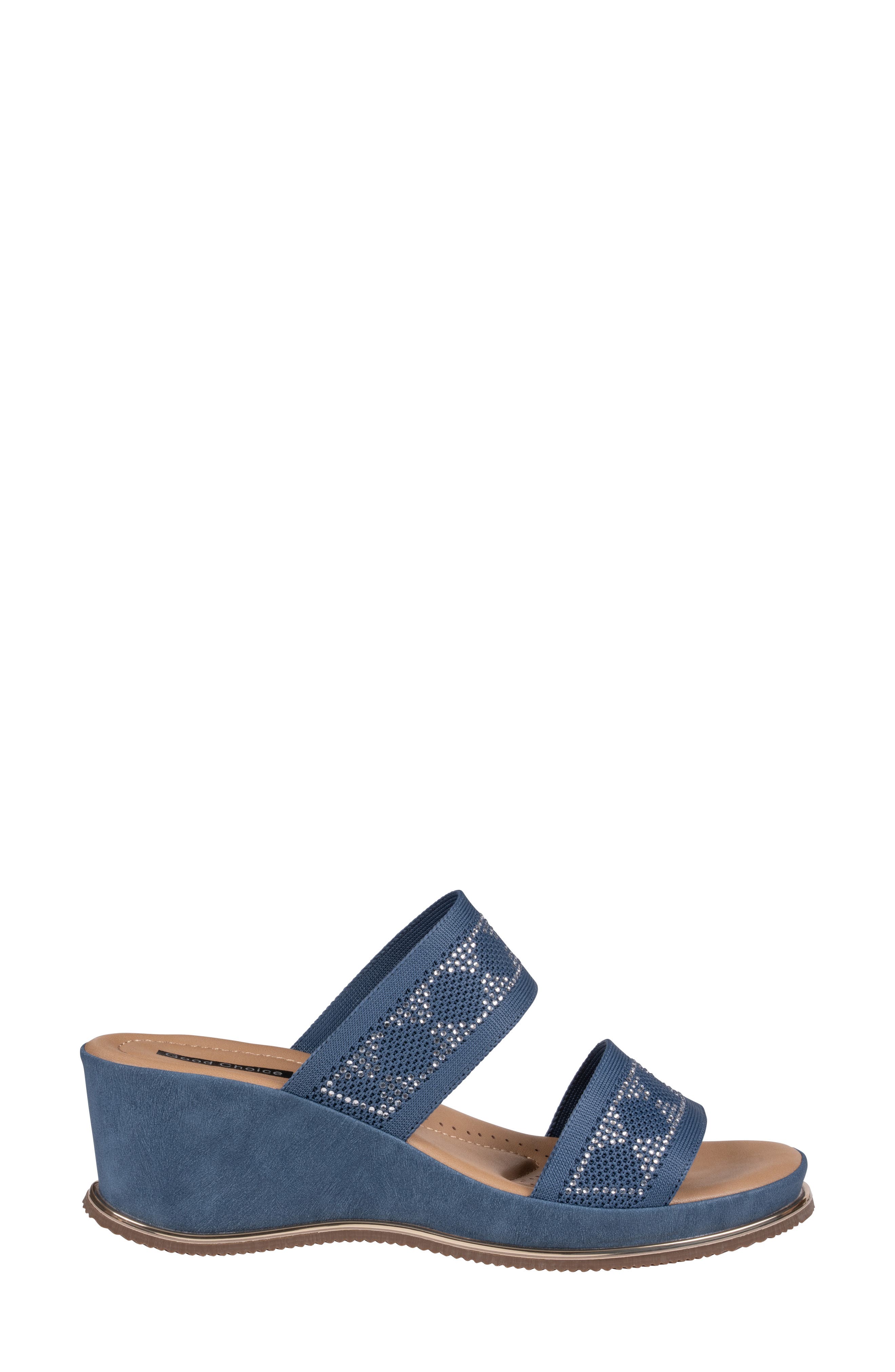 Maycee Wedge Sandal, Alternate, color, NAVY