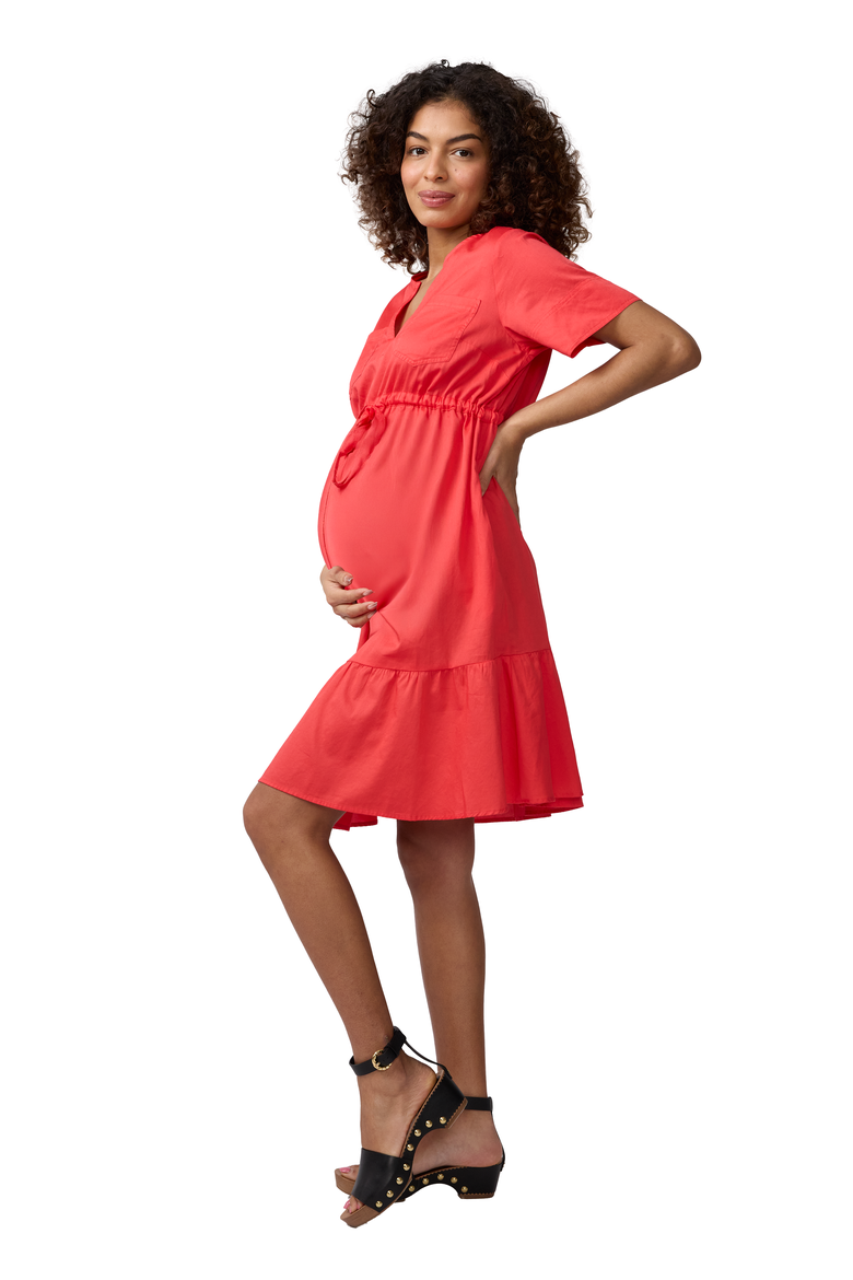 Waist Defined Shirt Dress, Alternate, color, Hibiscus