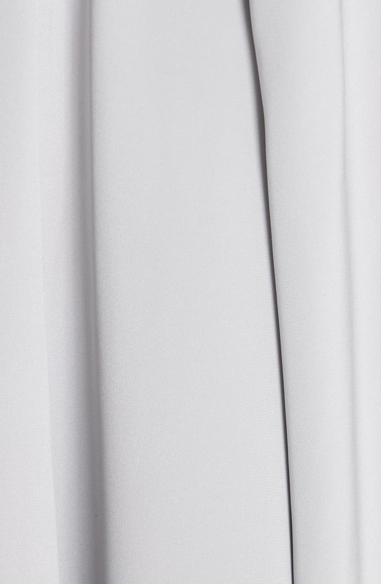 Christian Siriano V-Neck Cape Silk Gown, Alternate, color, 