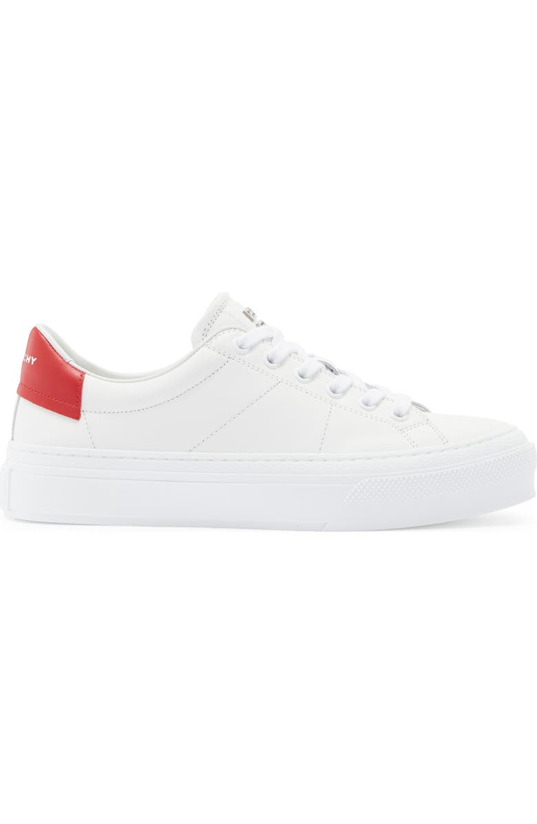 Givenchy City Sport Low Top Sneaker, Alternate, color, White Red