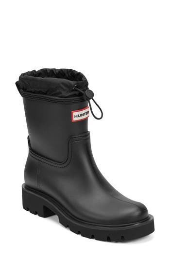 Hunter Cillian Lug Sole Bootie In Black