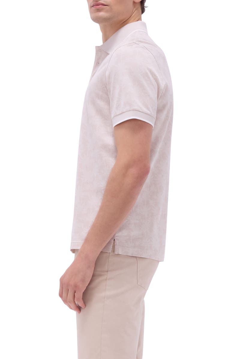 Bugatchi Tipped Piqué Cotton Blend Polo, Alternate, color, 