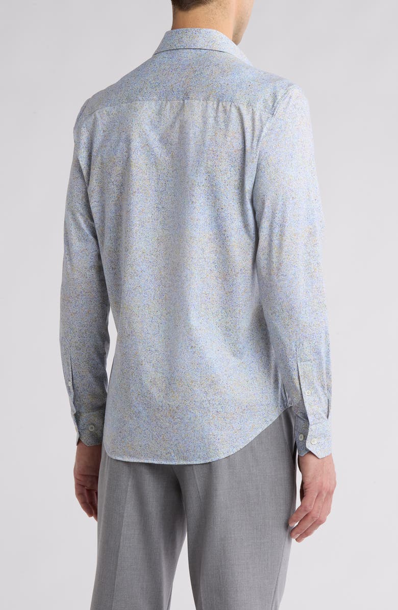 Bugatchi James Long Sleeve Stretch Woven Shirt, Alternate, color, 