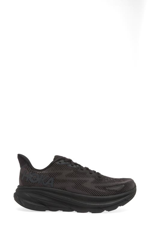 Hoka Clifton 9 Running Shoe In Black