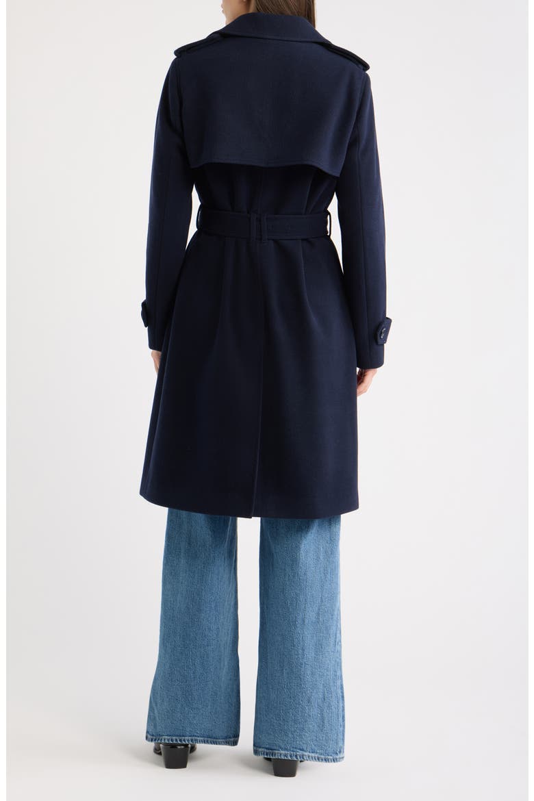 Belted Trench Coat, Alternate, color, NAVY TWILL