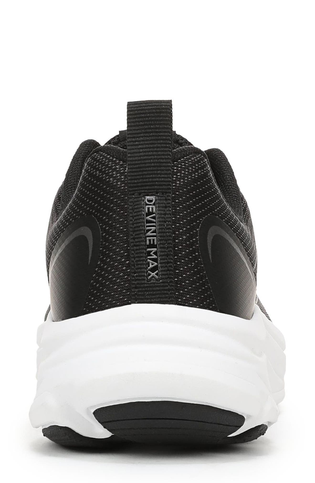 Devine Max Walking Shoe, Alternate, color, BLACK MESH