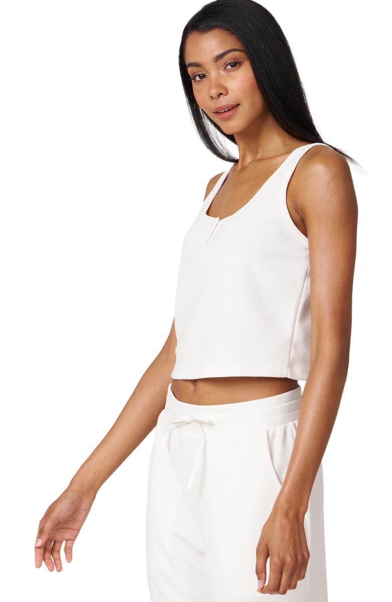 Rebody Active Retreat Waffle Tank, Alternate, color, White