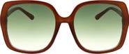 BCBG 54mm Oversized Square Sunglasses