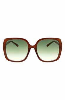 BCBG 54mm Oversized Square Sunglasses