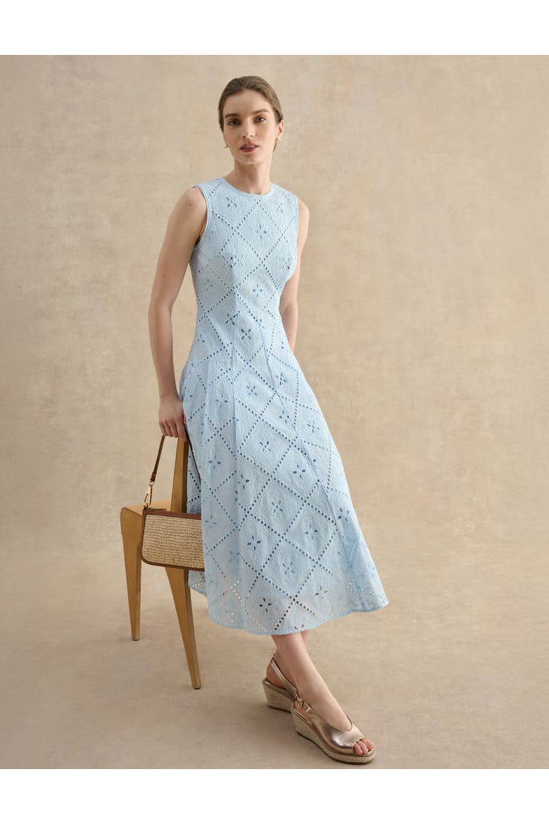 Lexia Embroidered Dress, Alternate, color, Paleblue
