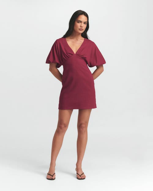 St Mrlo Palm Mini Dress In Burgundy