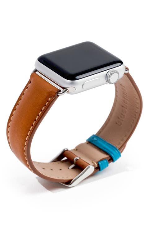 The Executive French Leather Apple Watch Band
