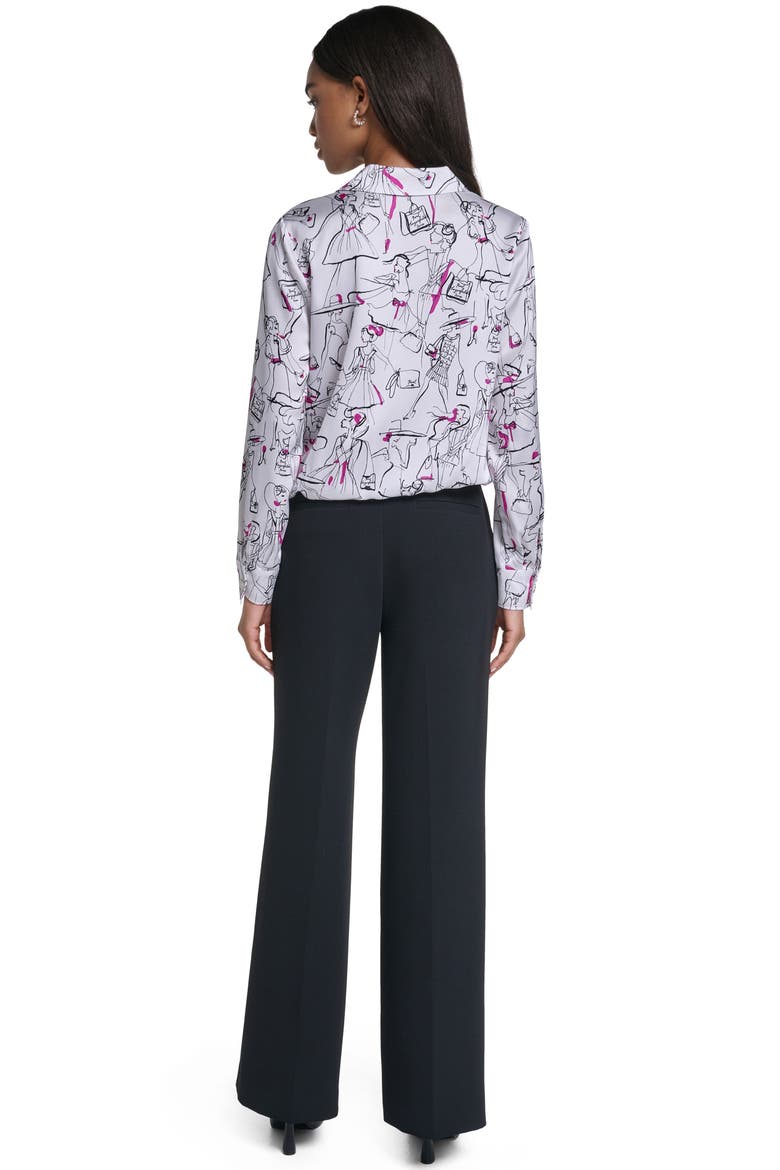 Allover Print Long Sleeve Woven Shirt, Alternate, color, SOFT WHITE MULTI