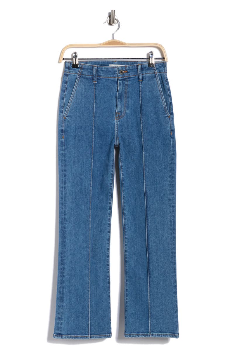 Simkhai Ansel Crop Flare Leg Jeans, Alternate, color, Midnight Wash