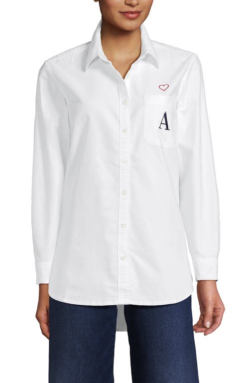Lands' End Oxford Shirt In White