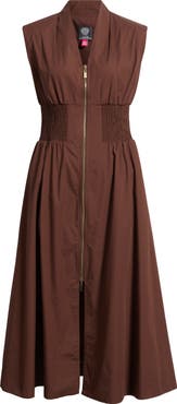 Vince Camuto Sleeveless Cotton Midi Dress