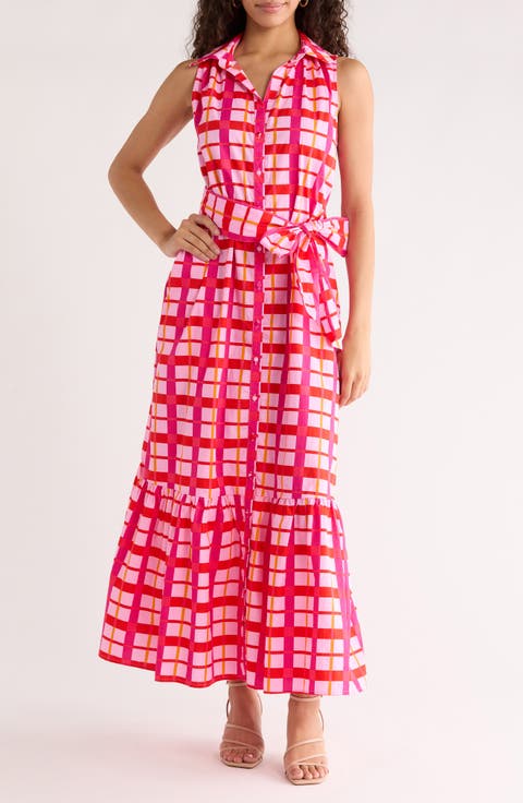 Darvy Plaid Sleeveless Dress