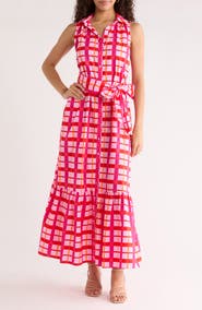 SUGARLIPS Darvy Plaid Sleeveless Dress