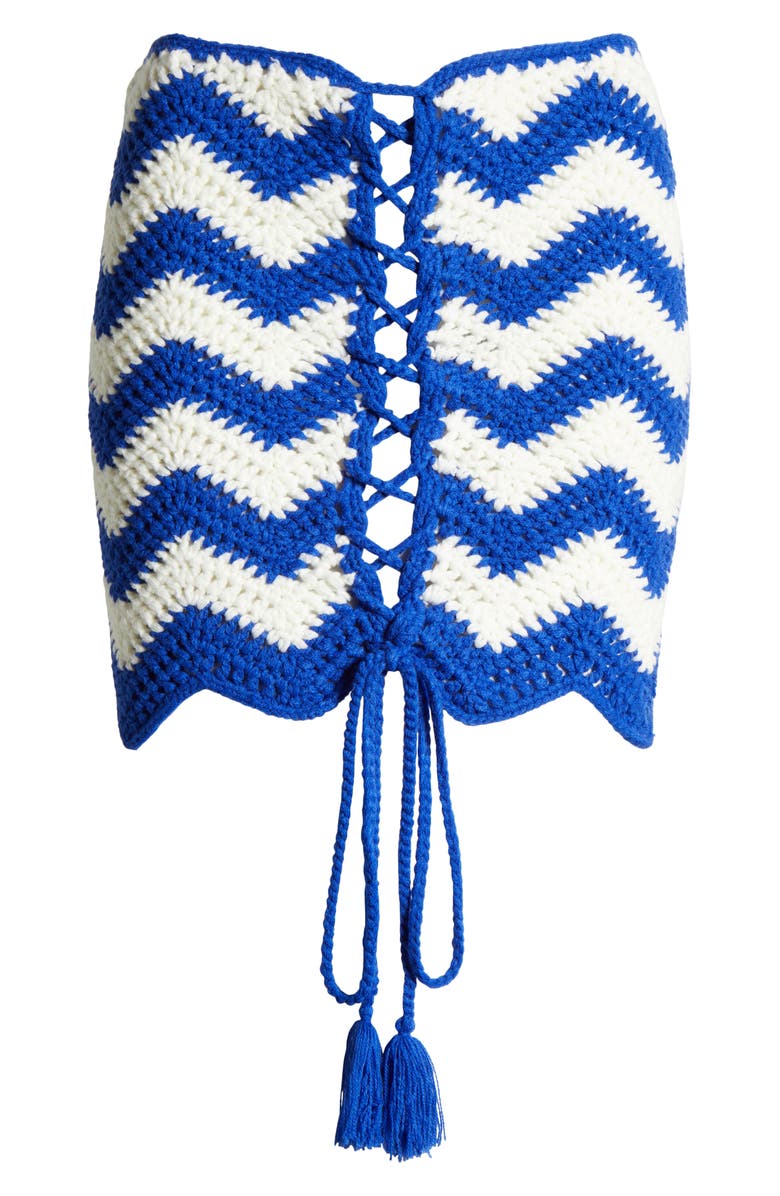 FARM Rio River Nature Cover-Up Miniskirt, Alternate, color, Blue