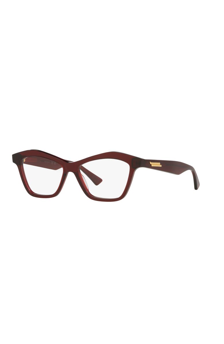 Bottega Veneta 54mm Cat Eye optical glasses, Main, color, Red