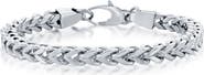 BLACKJACK Stainless Steel Franco Chain Bracelet