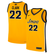 Nike Men's Nike Caitlin Clark Gold Iowa Hawkeyes Alternate Women's Basketball Replica Jersey
