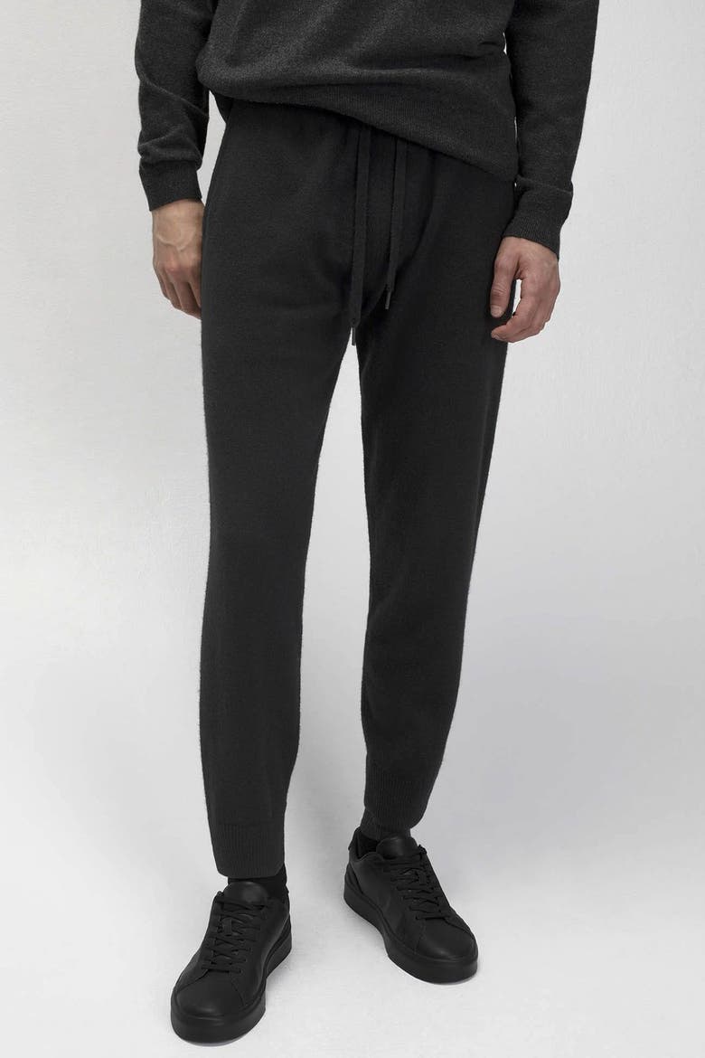 Kevin Cashmere Joggers, Alternate, color, Black