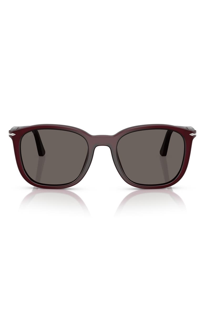 Persol 52mm Polarized Pillow Sunglasses, Main, color, 