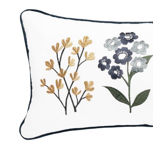 Carol & Frank Retro Botanical Throw Pillow, 12" X 24" In Green