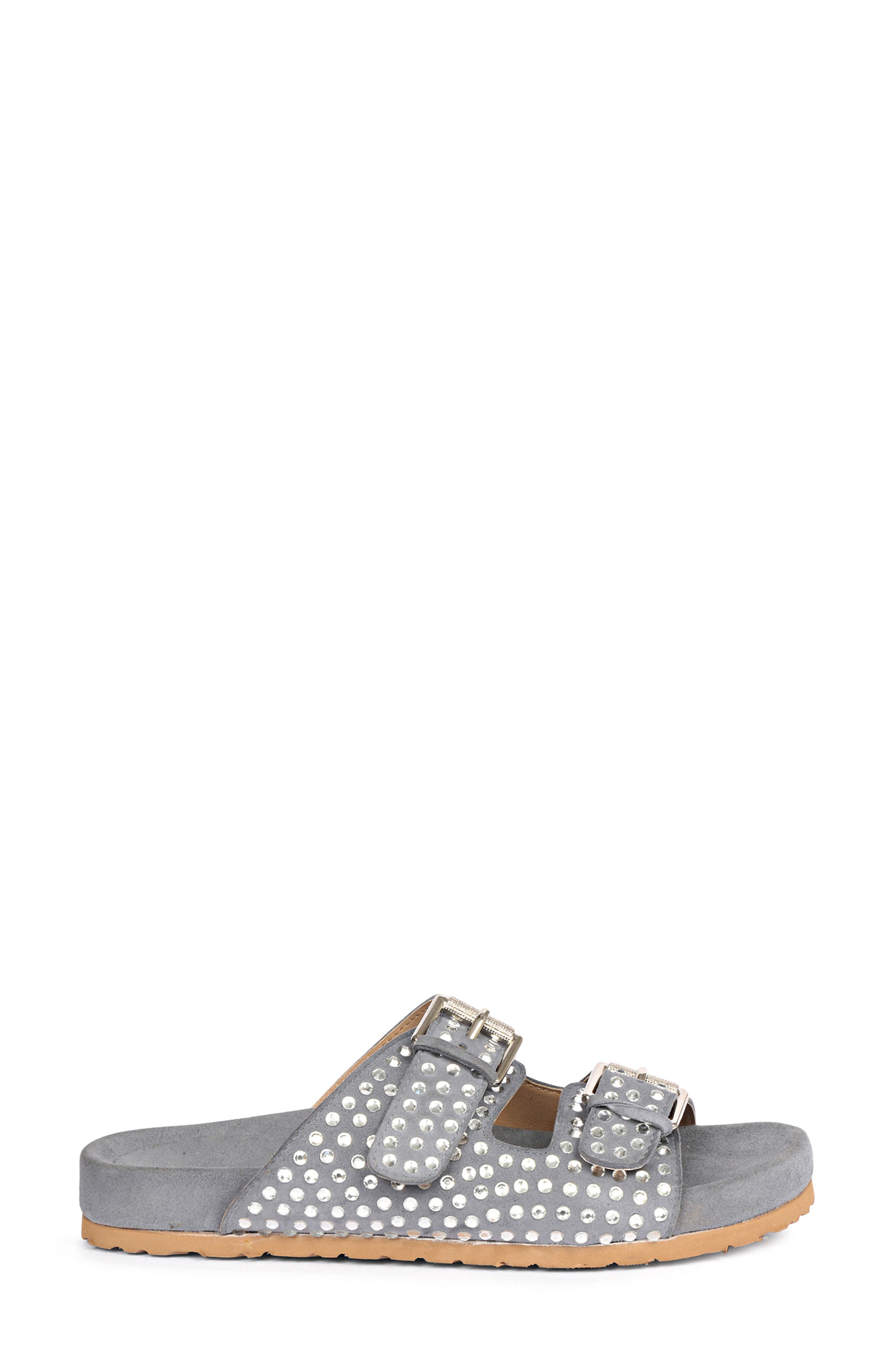 SAINT G Riena Embellished Slide Sandal, Alternate, color, Blue