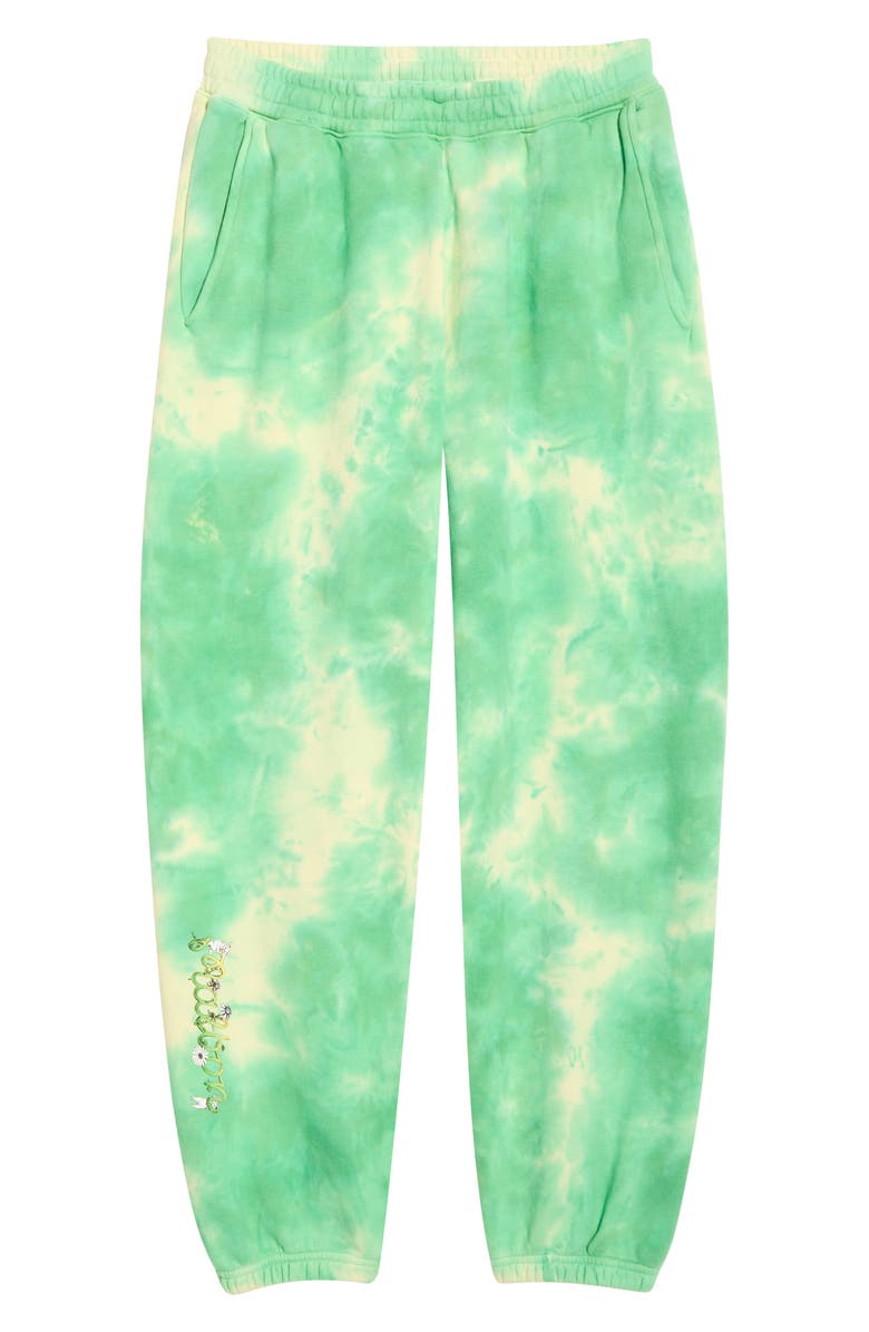 Malbon Golf Grateful Dead Clubhouse Tie-Dye Cotton Joggers, Main, color, Green Tie Dye