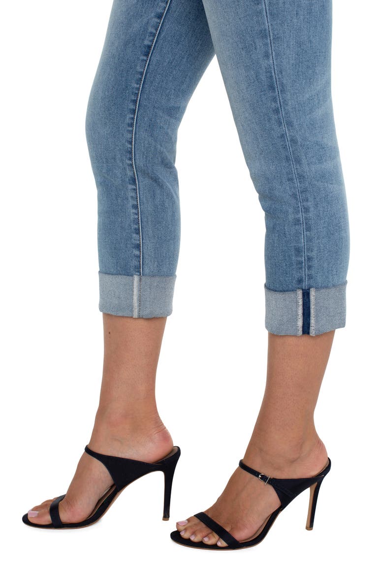 Charlie Mid Rise Cuffed Crop Skinny Jeans, Alternate, color, MARINA VISTA