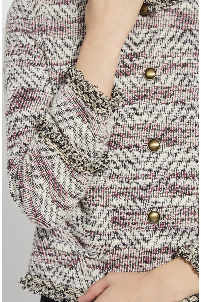Cleo Tweed Jacket, Alternate, color, WILLOW WEAVE TWEED