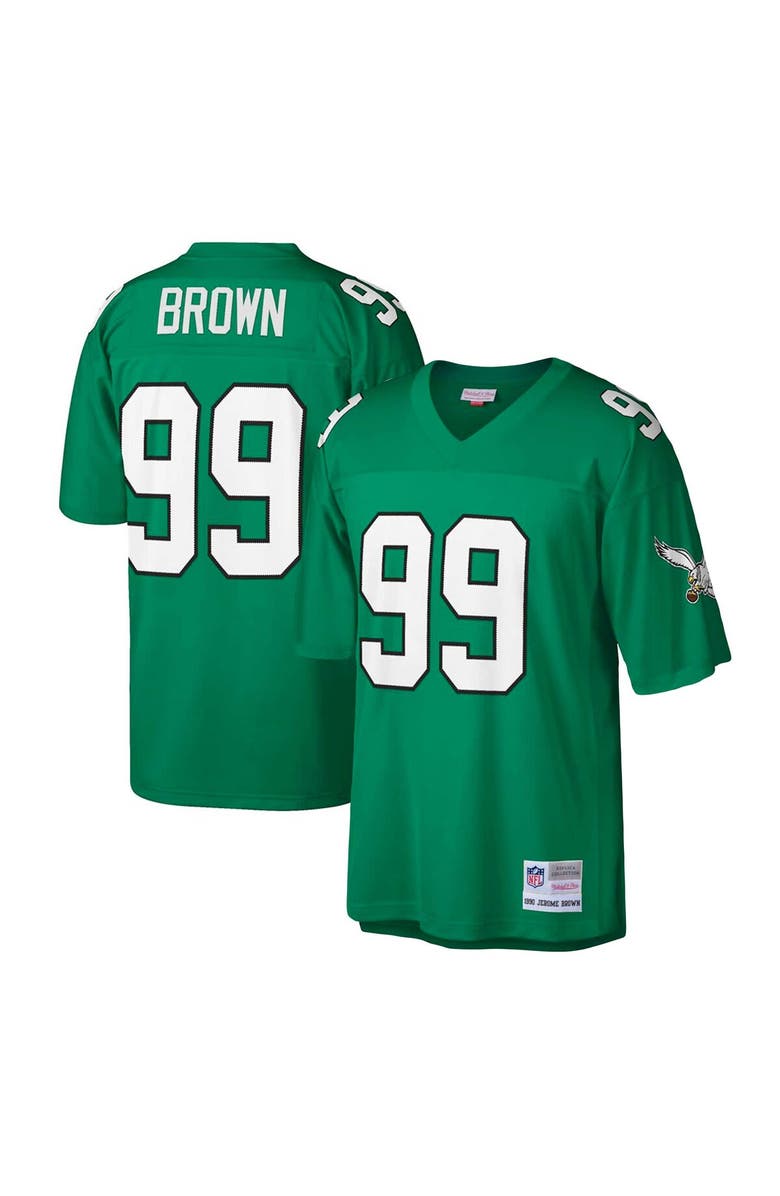Mitchell & Ness Men's Mitchell & Ness Jerome Brown Kelly Green Philadelphia Eagles Big & Tall 1990 Retired Player Replica Jersey, Main, color, Kelly Green