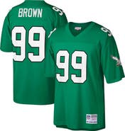 Mitchell & Ness Men's Mitchell & Ness Jerome Brown Kelly Green Philadelphia Eagles Big & Tall 1990 Retired Player Replica Jersey