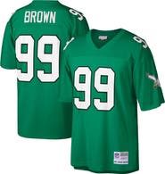 Mitchell & Ness Men's Mitchell & Ness Jerome Brown Kelly Green Philadelphia Eagles Big & Tall 1990 Retired Player Replica Jersey