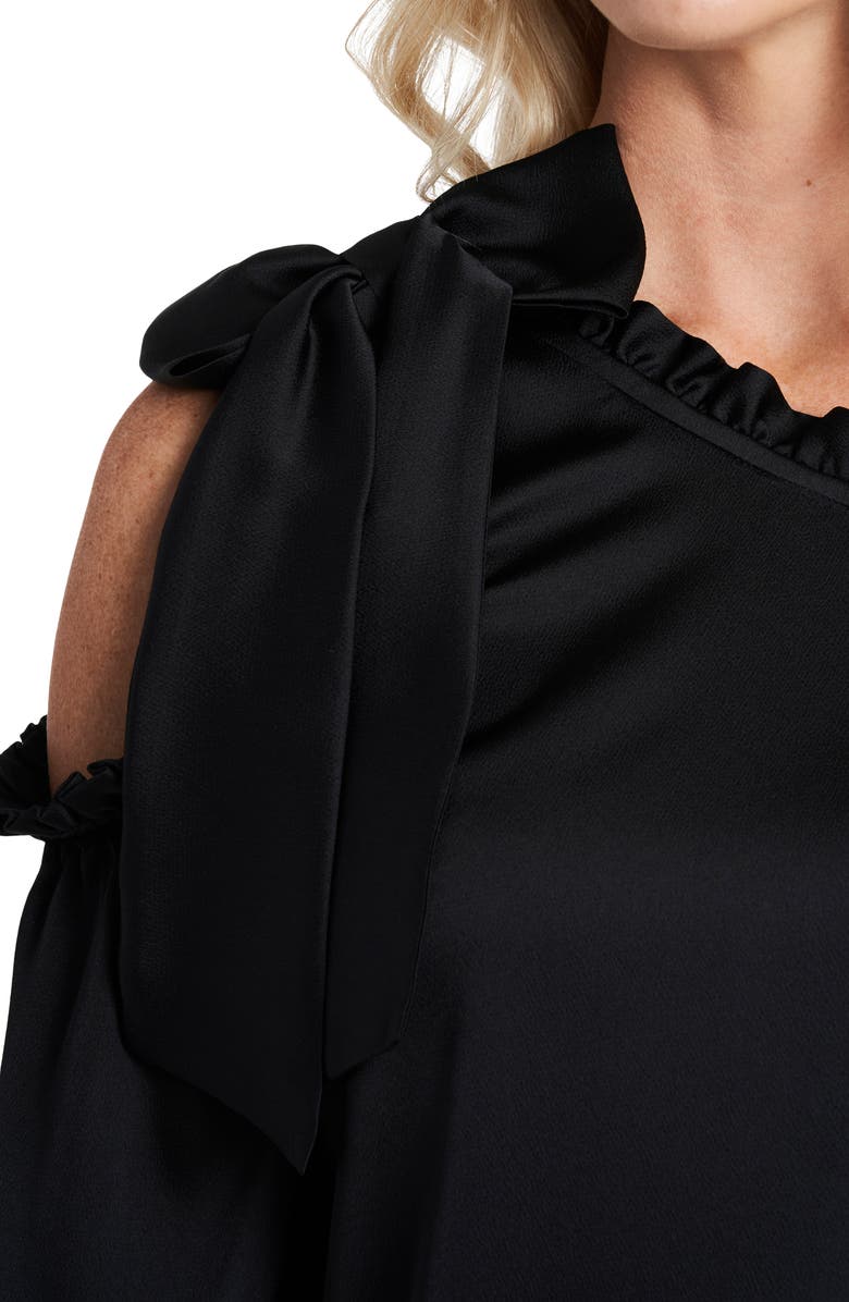 CeCe One-Shoulder Ruffle Bow Blouse, Alternate, color, 