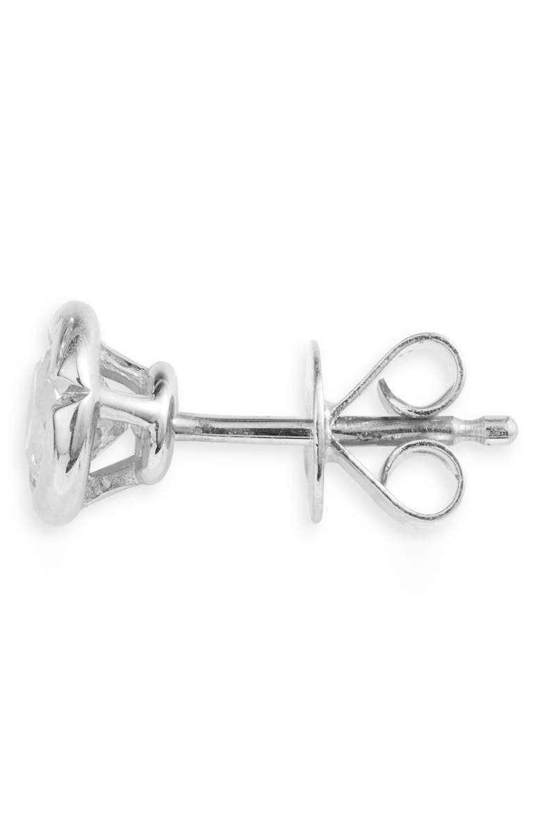 Bony Levy Large Bezel Diamond Stud Earrings, Alternate, color, White Gold/ Diamond