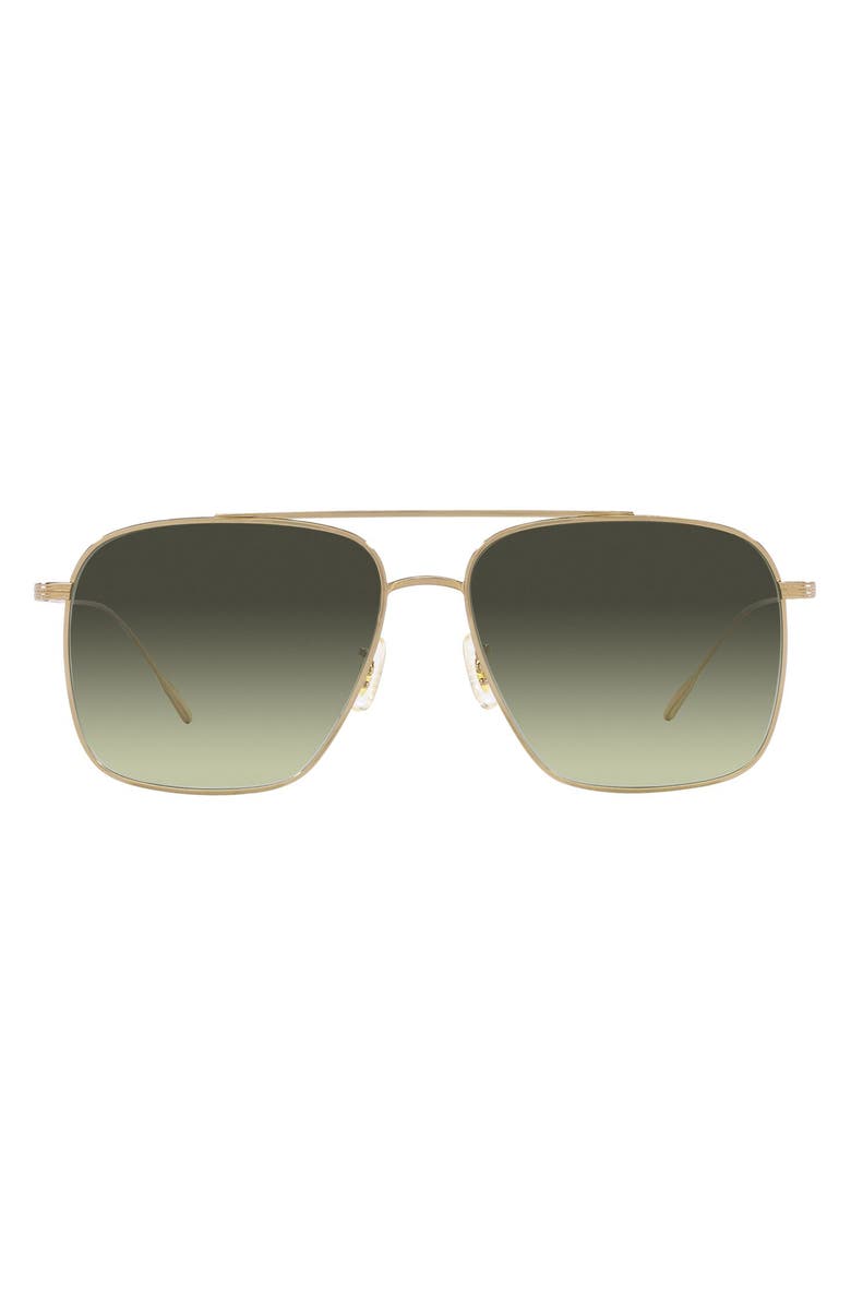 Oliver Peoples Dresner 56mm Gradient Pilot Sunglasses, Main, color, 