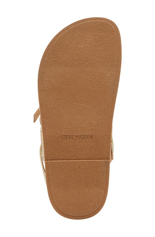 Steve Madden Kids' Jtickle Espadrille Platform Slide Sandal In Natural