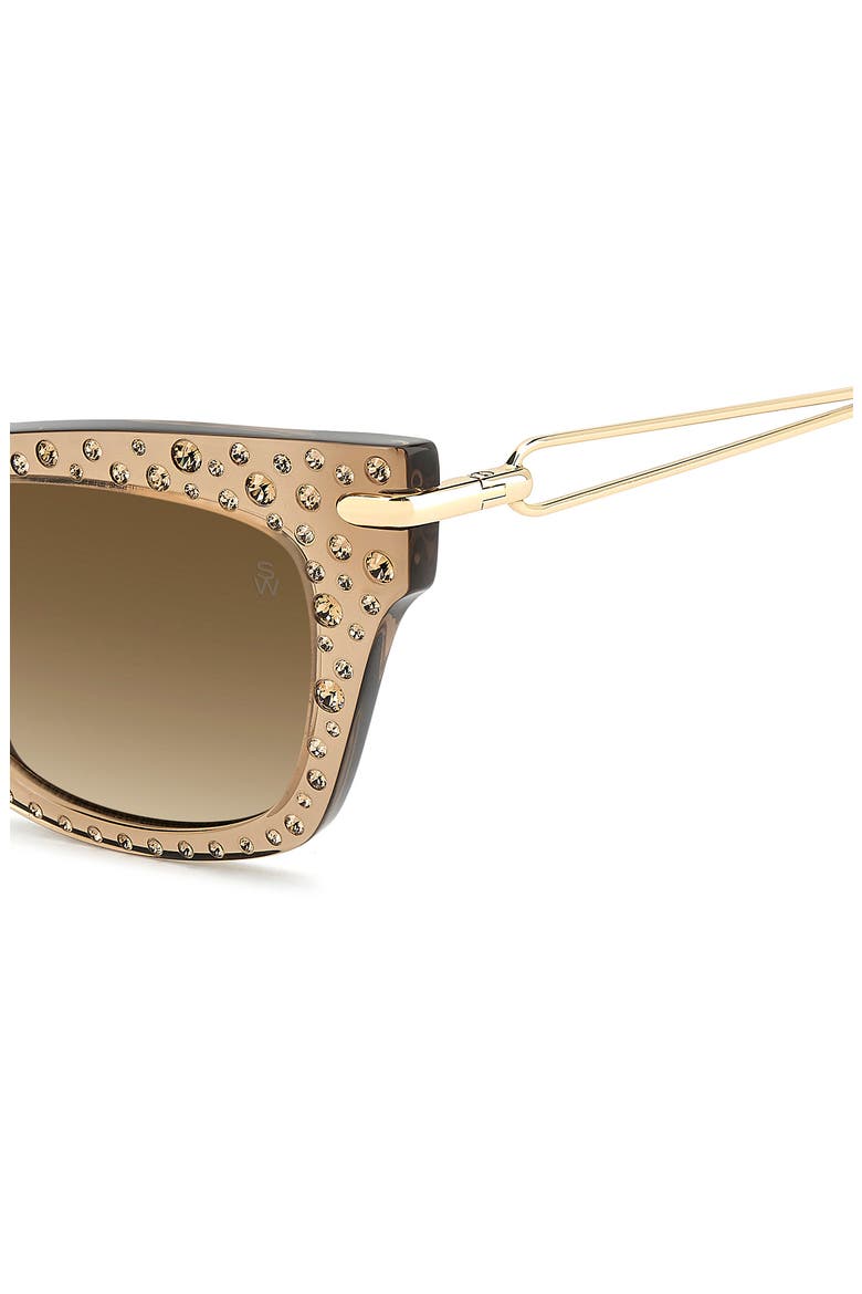 52mm Gradient Cat Eye Sunglasses, Alternate, color, BEIGE/ BROWN