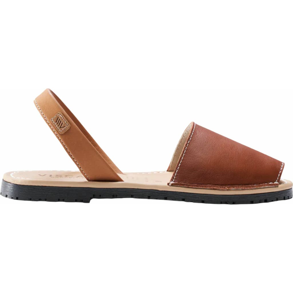 Viscata Menorquina Leather Avarca Sandals In Brown
