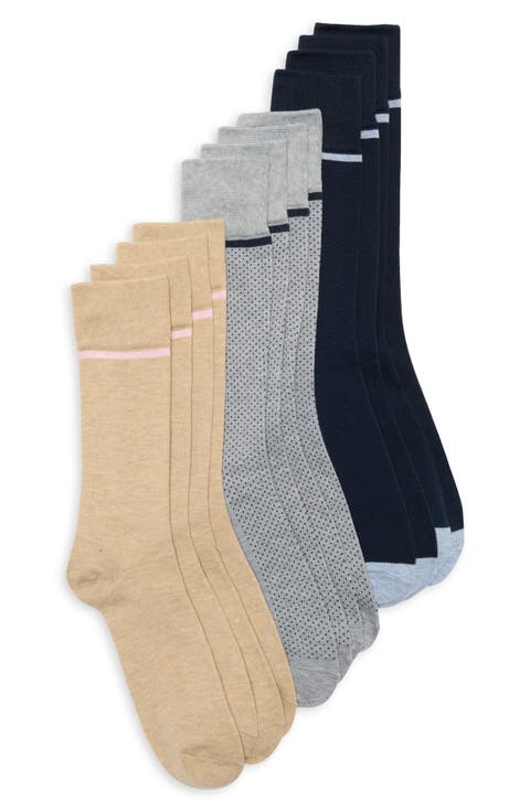 Assorted 6-Pack Crew Socks