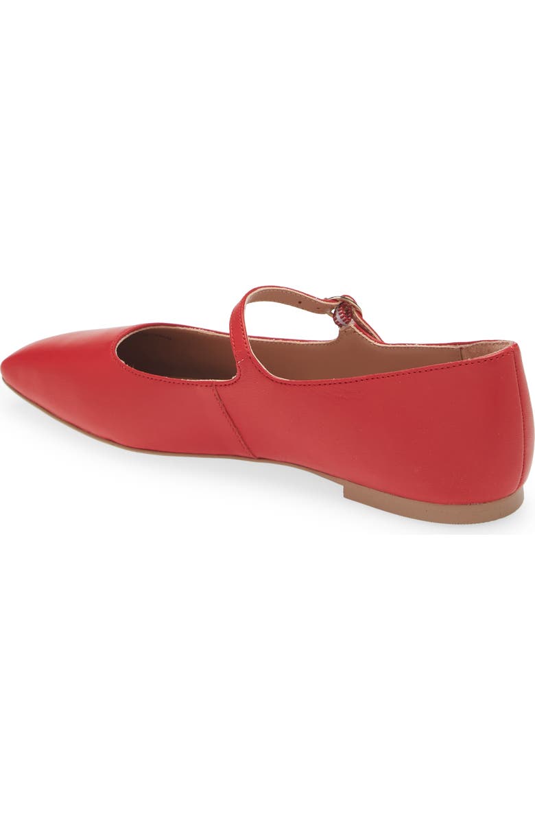 Nordstrom Mary Jane Flat, Alternate, color, Red