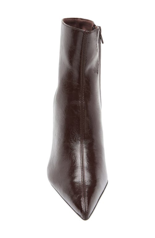 Mango Valle Pointed Toe Bootie In Burgundy
