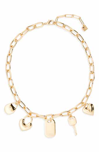 Heart Lock Charm Necklace