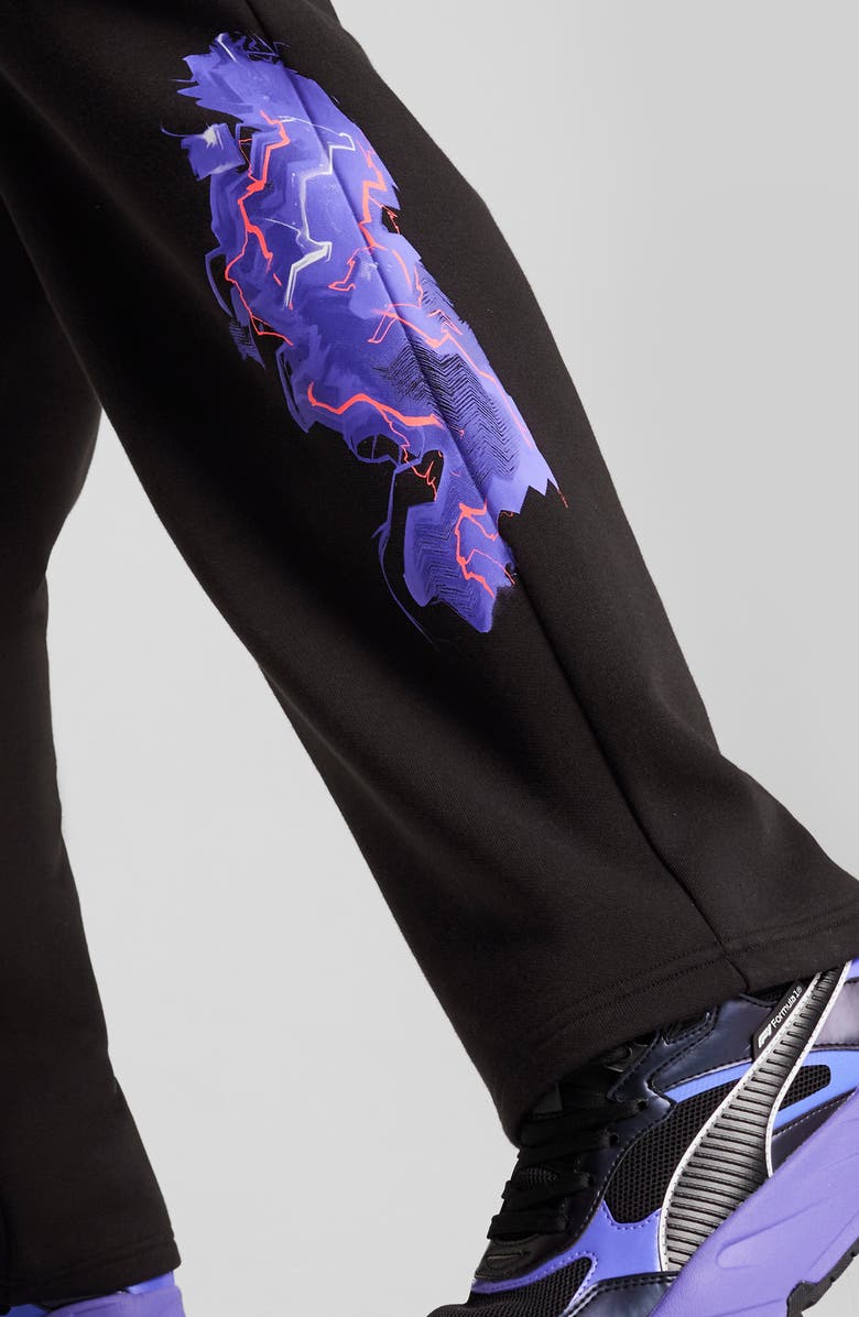 PUMA x Ferrari F1 Neon Energy Cotton Blend Sweatpants, Alternate, color, 