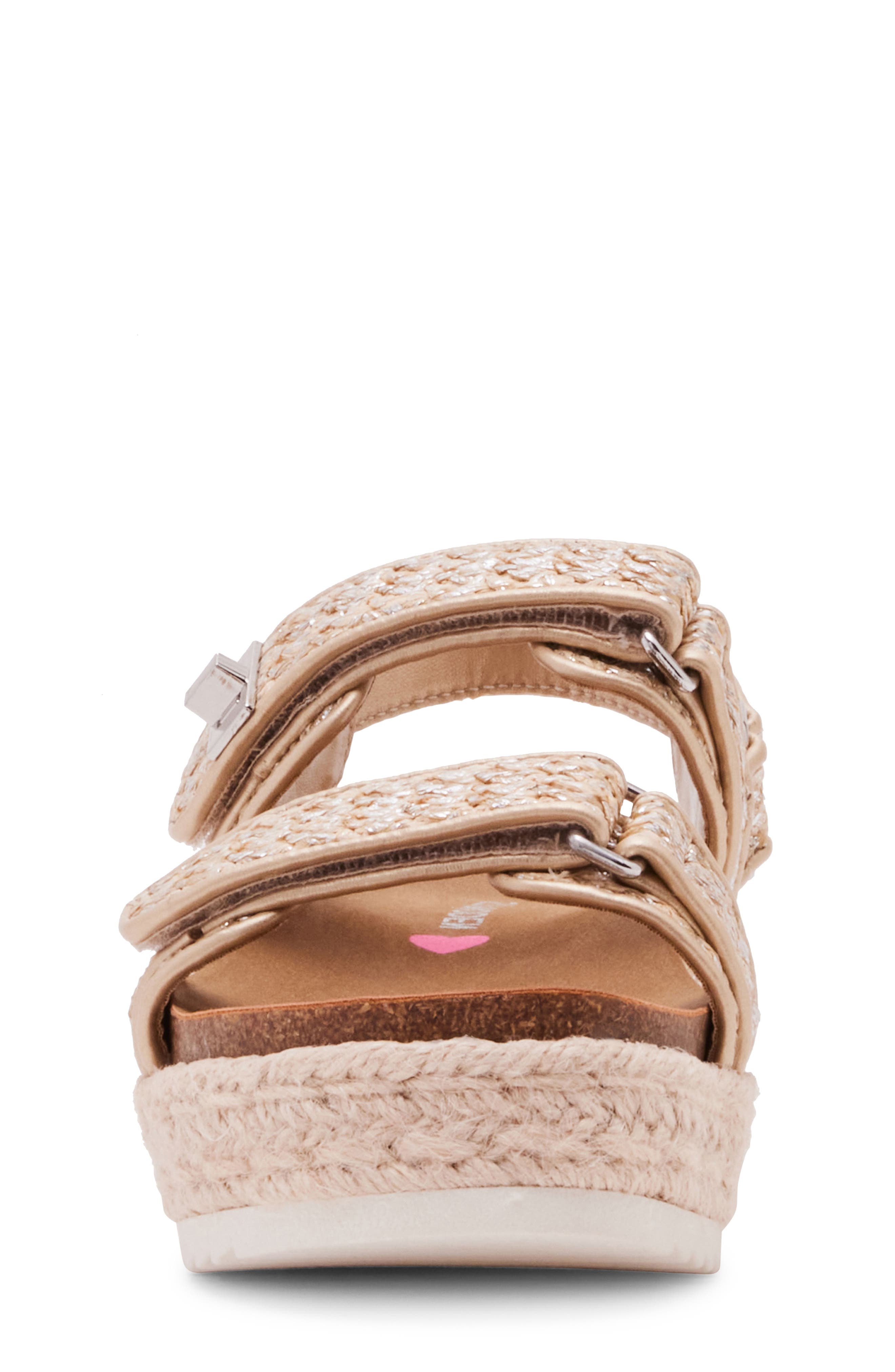 Steve Madden JBig Mona Platform Slingback Sandal, Alternate, color, Natural Raffia